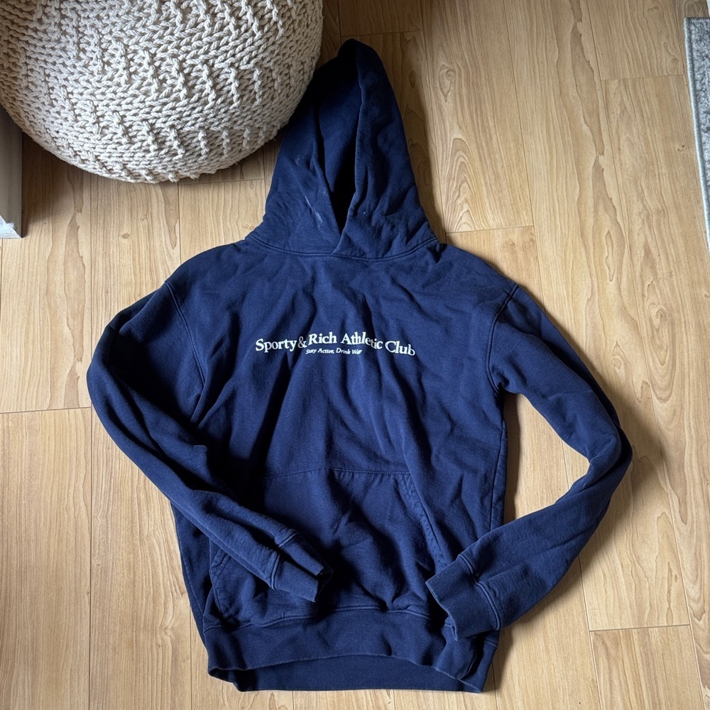 Sporty & Rich Navy Hoodie